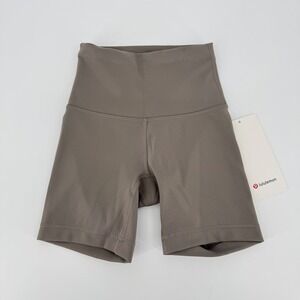 Lululemon Wunder Train HR 6" Shorts Size 0 Warm Sand WSHG NWT